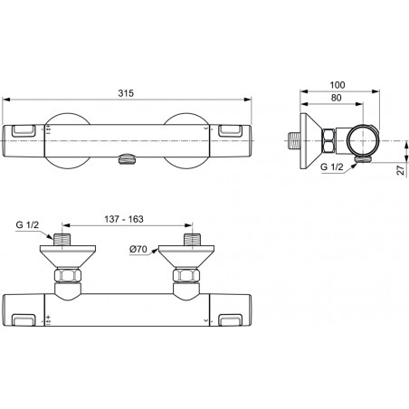 Комплект 3 в 1 - Ceraflex и Ceratherm T25