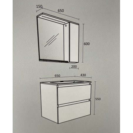 Долен шкаф за баня ПЕСАНТЕ